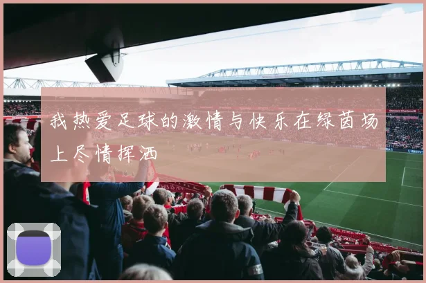 我热爱足球的激情与快乐在绿茵场上尽情挥洒